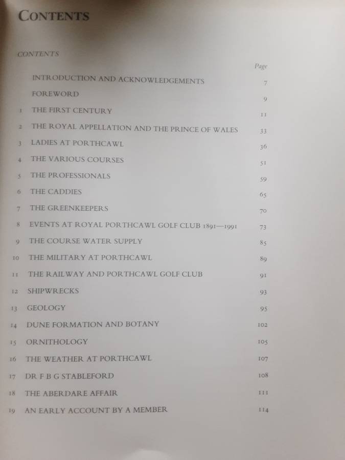 Royal Porthcawl Golf Club 1891 1991 compiled by Leo McMahon