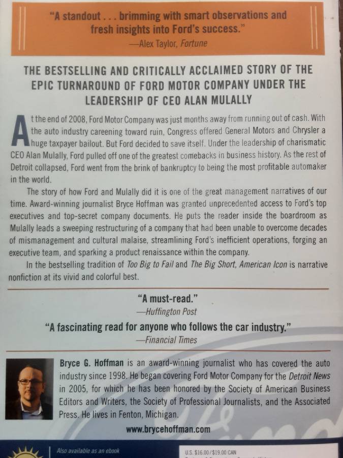 Allan Mulally & the Fight to Save Ford Motor Company American Icon by Bruce G Hoffman