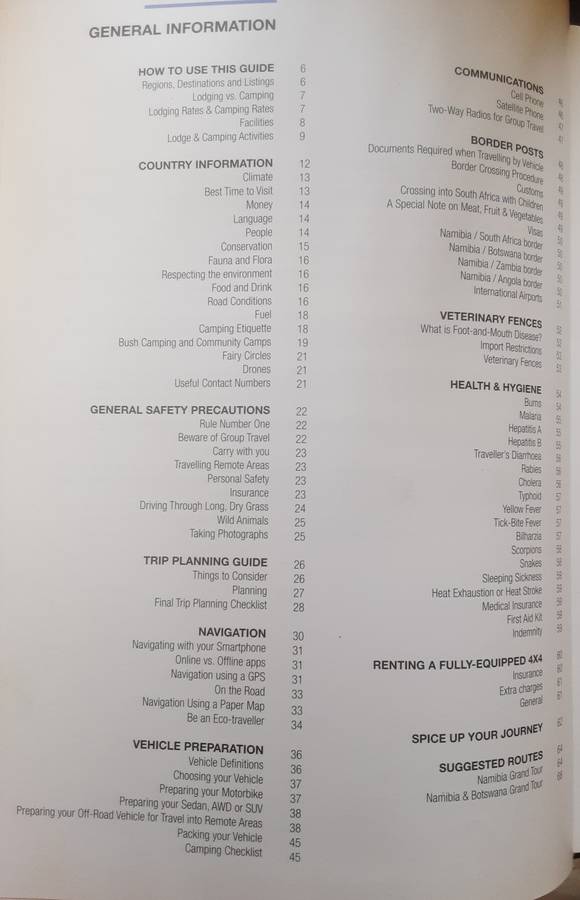 Namibia Self Drive Guide Edition 2 by Tracks 4 Africa plus 4 stand alone maps