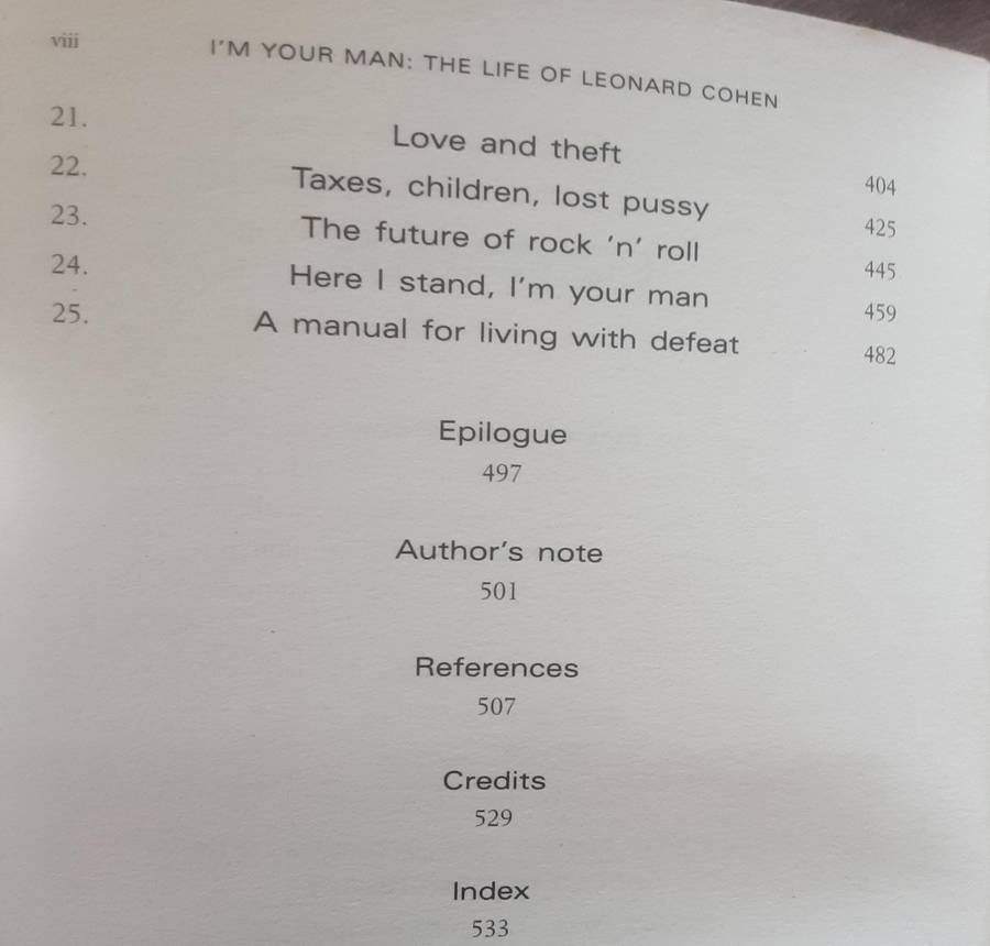 I'm Your Man The Life of Leonard Cohen by Slyvie Simons