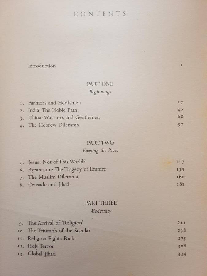 Fields of Blood, Religion and the History of Violence by Karen Armstrong