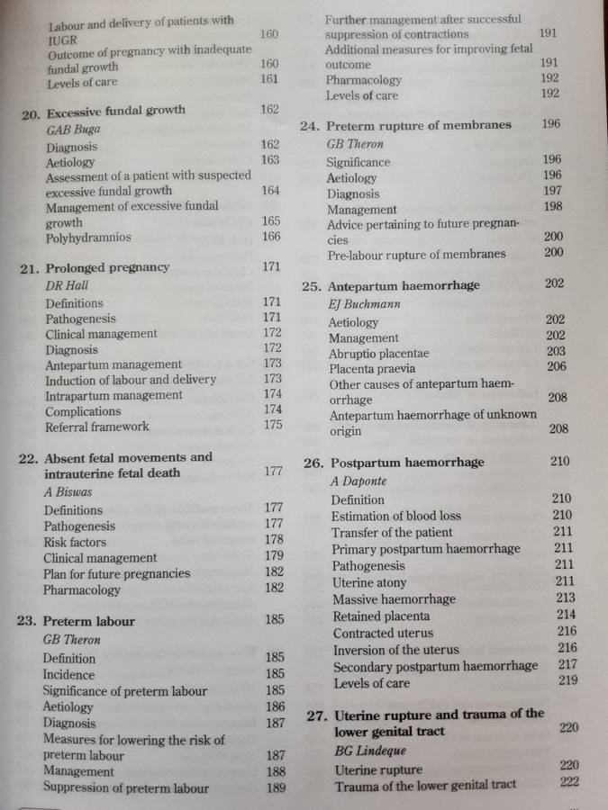 Obstetrics in Southern Africa 2nd Edition by H S Cronje & C J F Grobler