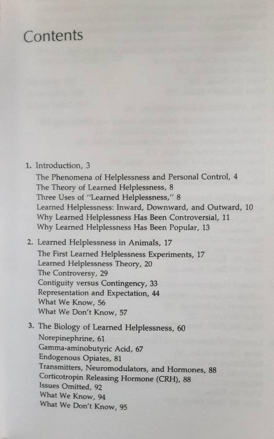 Learned Helplessness A Theory for the Age of Personal Control by Peterson, Maier & Seligman