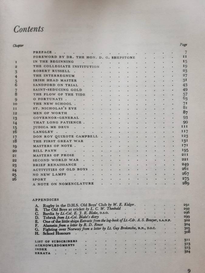 D H S Story 1866 1966 by Hubert D Jennings **Subscriber edition 51/250**