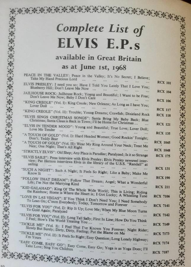 Elvis Special 1969 compiled by Albert Hand