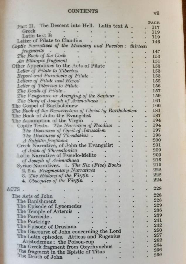 The Apocryphal New Testament translated by Montague Rhodes James