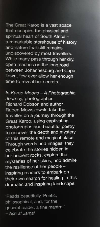 Karoo Moons A Photographic Journey by Richard Mark Dobson text Ruben Mowszowski