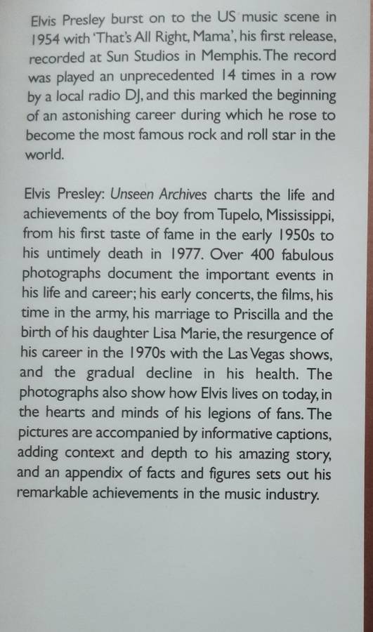 Elvis Presley Unseen Archives by Marie Clayton