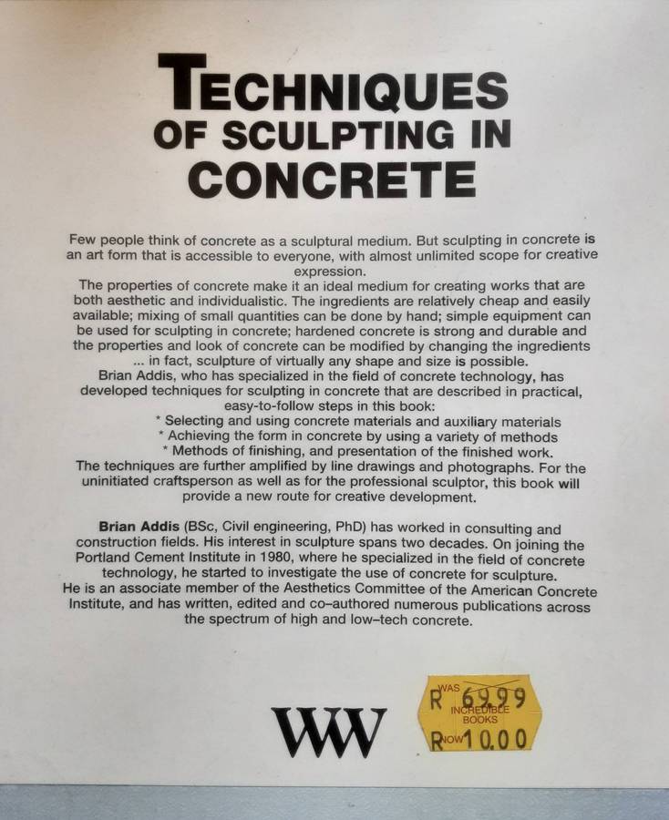 Techniques of Sculpting in Concrete by Brian Addis