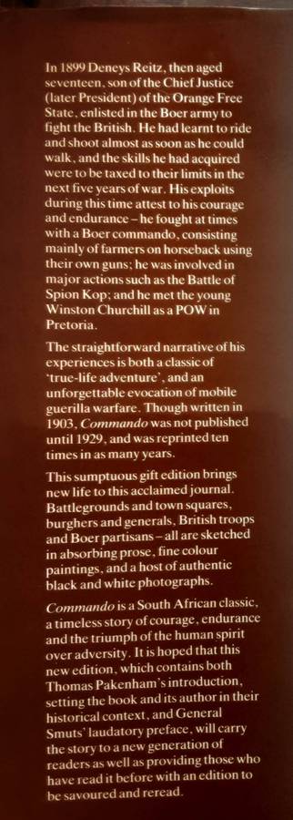 Commando A Boer Journal of the Boer War by Deneys Reitz