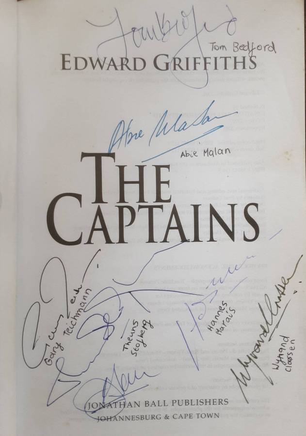 The Captains by Edward Griffiths ***Signed by 7 past Springboks ***