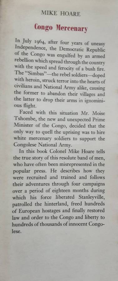 Congo Mercenary by Mike Hoare