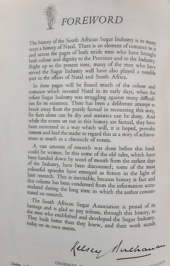 Valiant Harvest The Founding of the South African Sugar Industry 1848-1926 by R F Osborn
