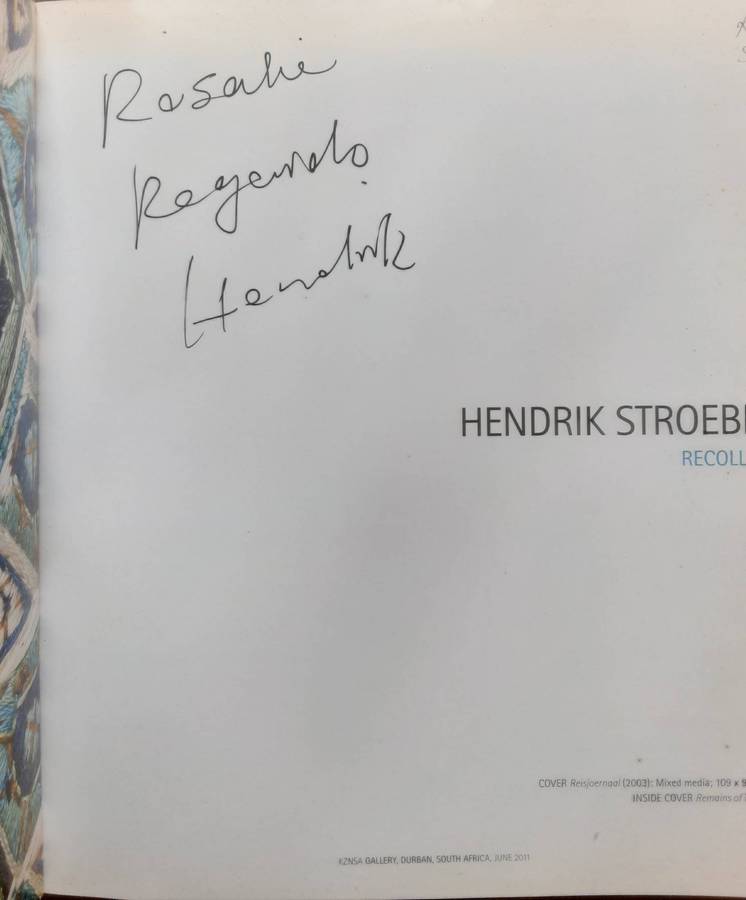 Hendrik Stroebel Recollect Art Catalogue by KZNA Gallery 2011 **Signed Copy **