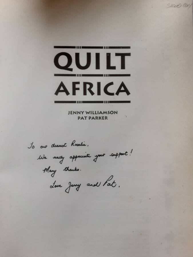 Quilt Africa by Jenny Williamson and Pat Barker **Signed Copy **