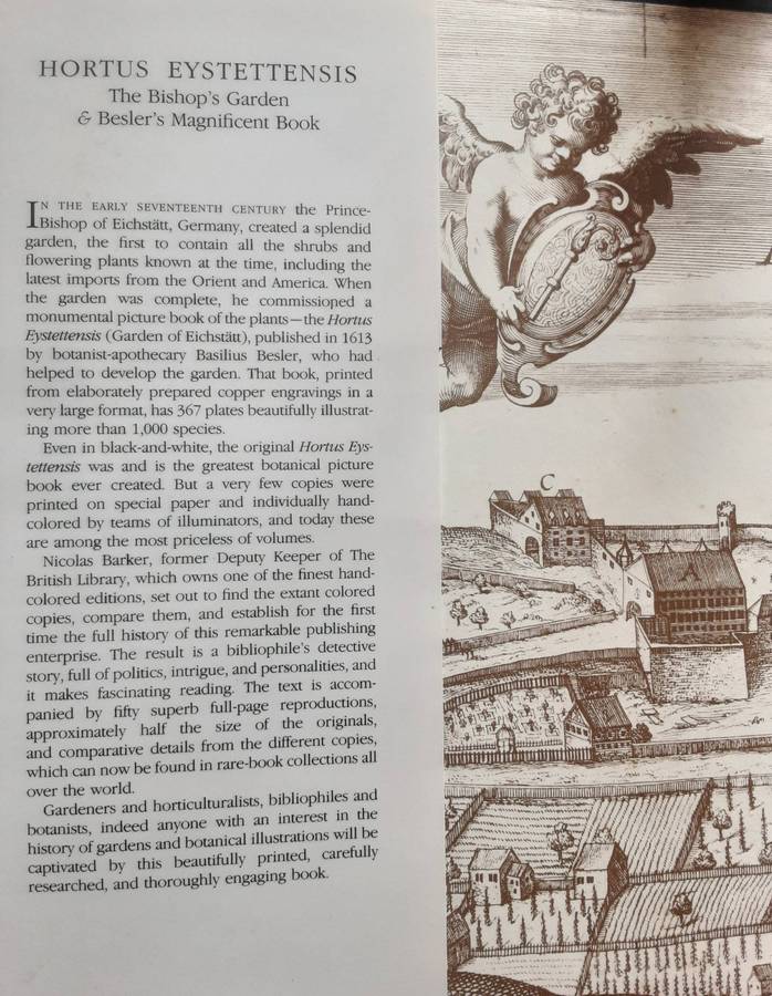 Hortus Eystettensis The Bishop's Garden and Besler's Magnificent Book by Nicholas Barker
