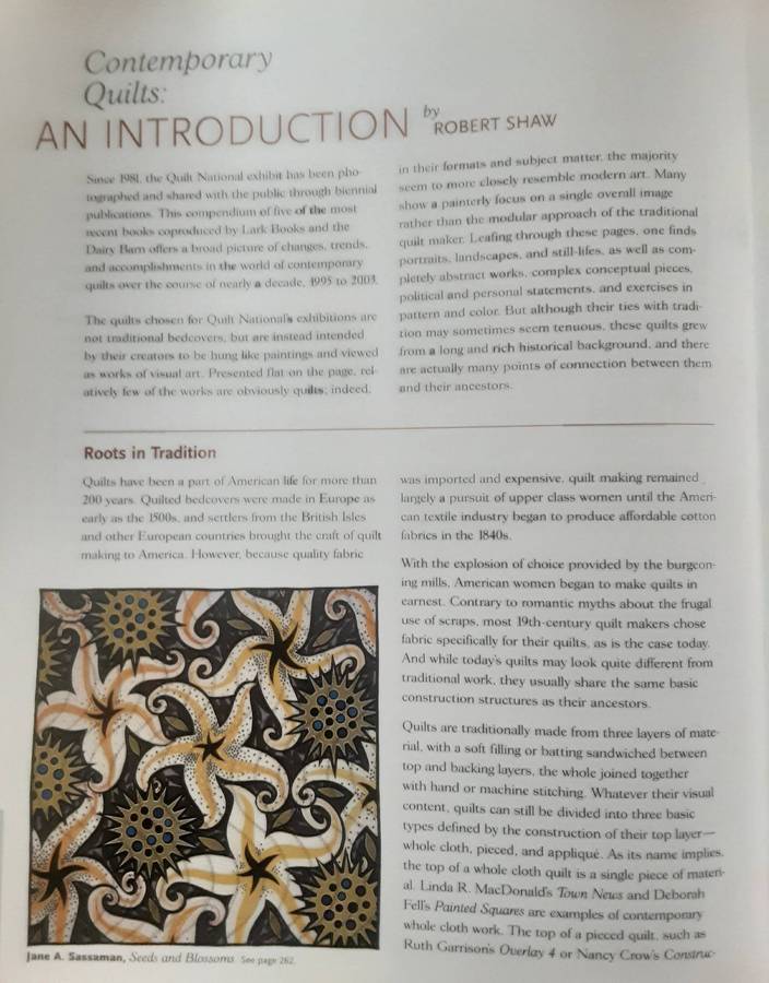 Art Quilts A Celebration 400 Stunning Contemporary Designs introduction by Robert Shaw