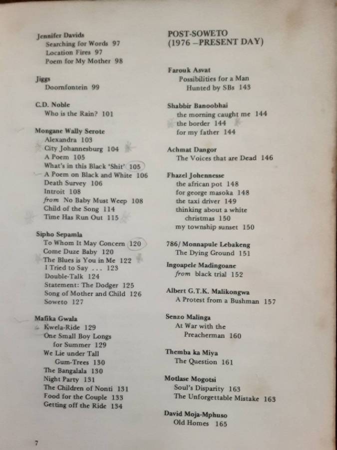 Voices From Within, Black Poetry from Southern Africa edited by Michael Chapman and Achmat Dangor
