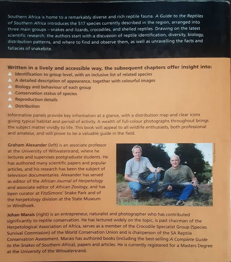 A Guide to the Reptiles of Southern Africa by Graham Alexander and Johan Marais