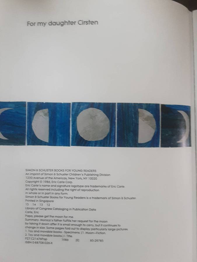 Papa, Please Get The Moon For Me by Eric Carle