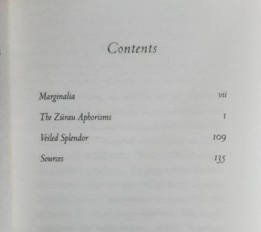 The Zurau Aphorisms by Franz Kafka