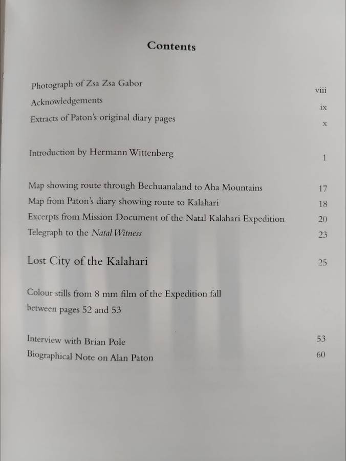 Lost City of the Kalahari by Alan Paton