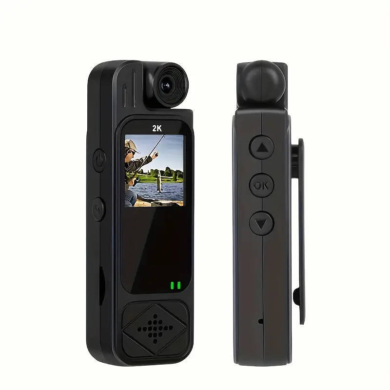 2K Ultra HD Video Recording Camera - Portable, Rechargeable, 180° Rotating Handheld Stabilizer