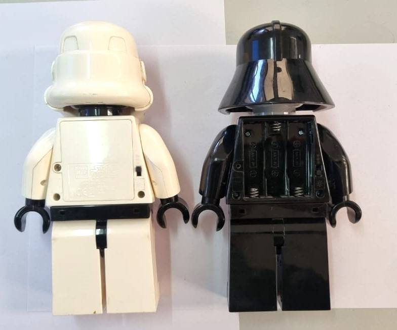 LEGO STAR WARS Storm Trooper and Darth Vader LED Flashlight torch large figure Collectible Rare