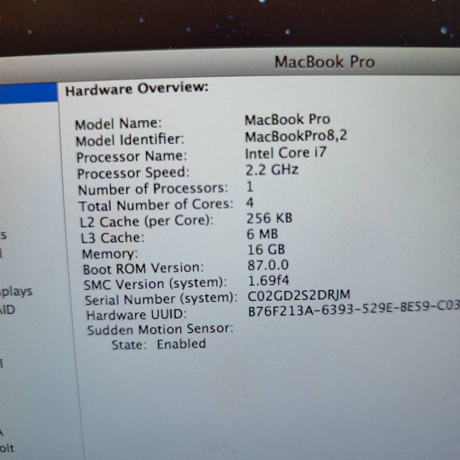 MACBOOK PRO