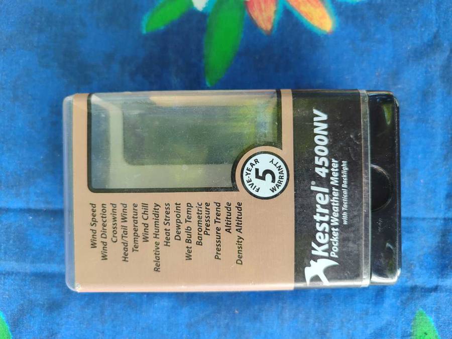 Kestrel 4500NV pocket weather meter