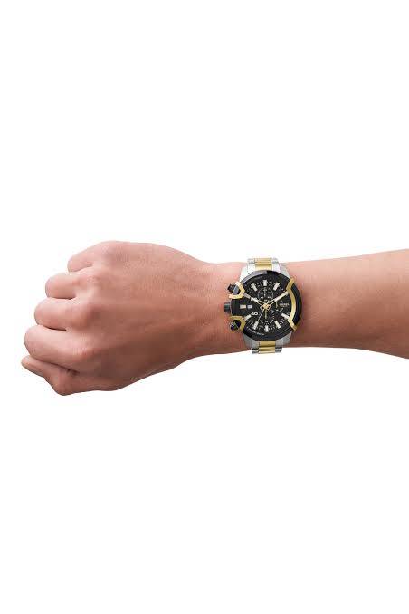 Men's Diesel Griffed Two Tone Dial Chronograph Watch DZ4577