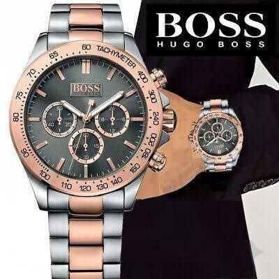MENS HUGO BOSS IKON 2TONE CHRONOGRAPH WATCH 1513339 ##BRAND NEW##