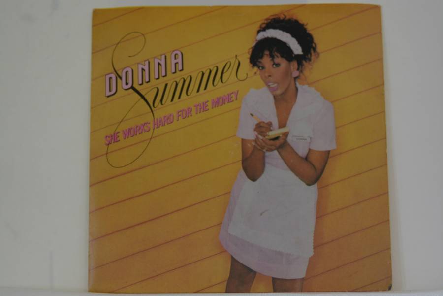 DONNA SUMMER - SHE WORKS HARD FOR THE MONEY -VG+/EX-