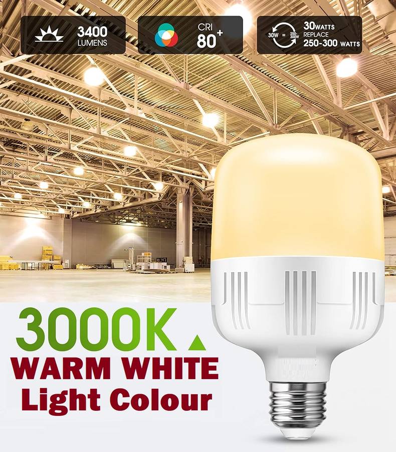 Special Offer on Warm White LED Light Bulbs: 30W LED E27 Lamp 220V. Collections Are Allowed.
