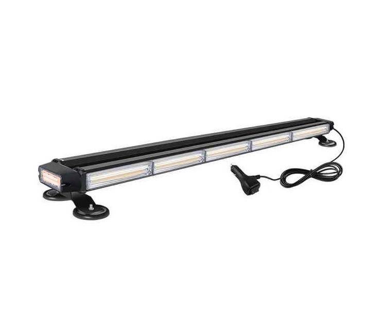 Orange Yellow Amber LED Double Side Strobe Flash Light Bar 12V. Magnetic Mount. Collections Allowed.