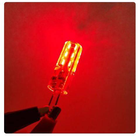 Red G4 LED Capsules, Lamps, Globes. Corn Design G4 SMD LED Light Bulbs AC220V. Collections Allowed.