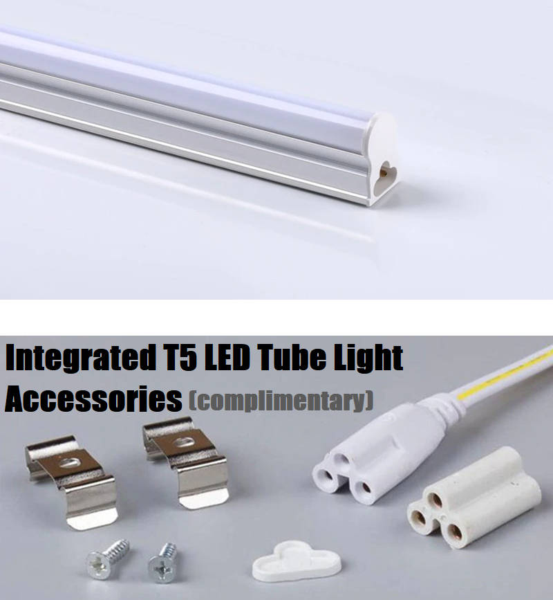 LED Integrated Blue T5 Tube Lights 60cm 0.6m Complete With Brackets & Fittings. Collections Allowed.