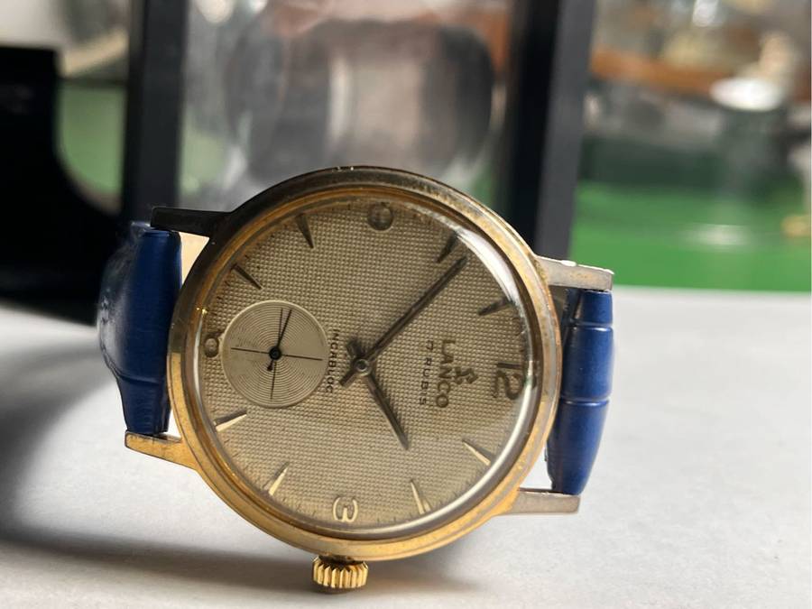 BEAUTIFUL!! LANCO ! VINTAGE MENS WATCH