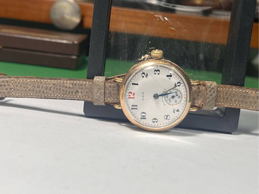 ELGIN GENTS TRENCH WATCH!!ANTIQUE