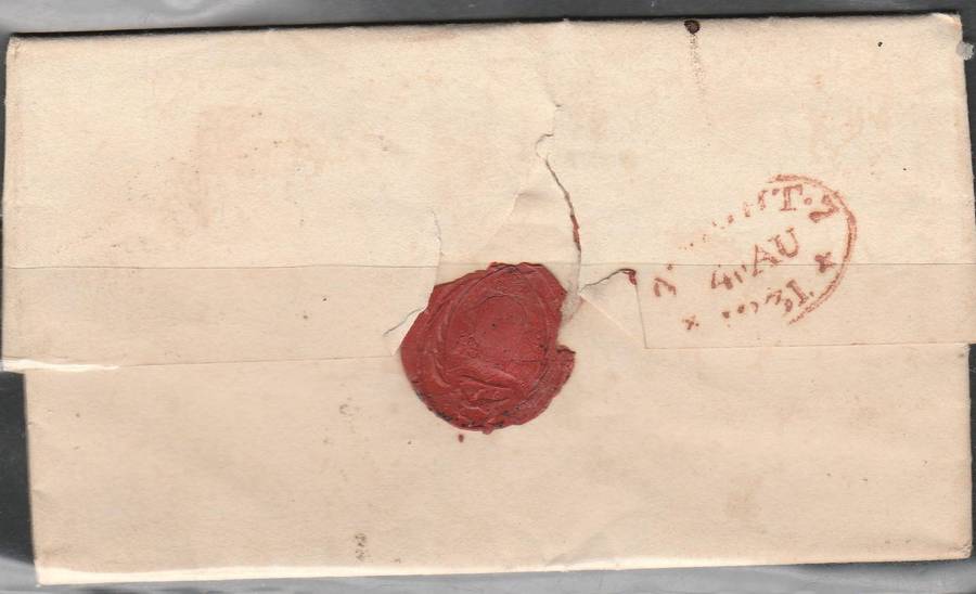 1831 2p Post Manuscript Letter Cover 3x2 Scan Look