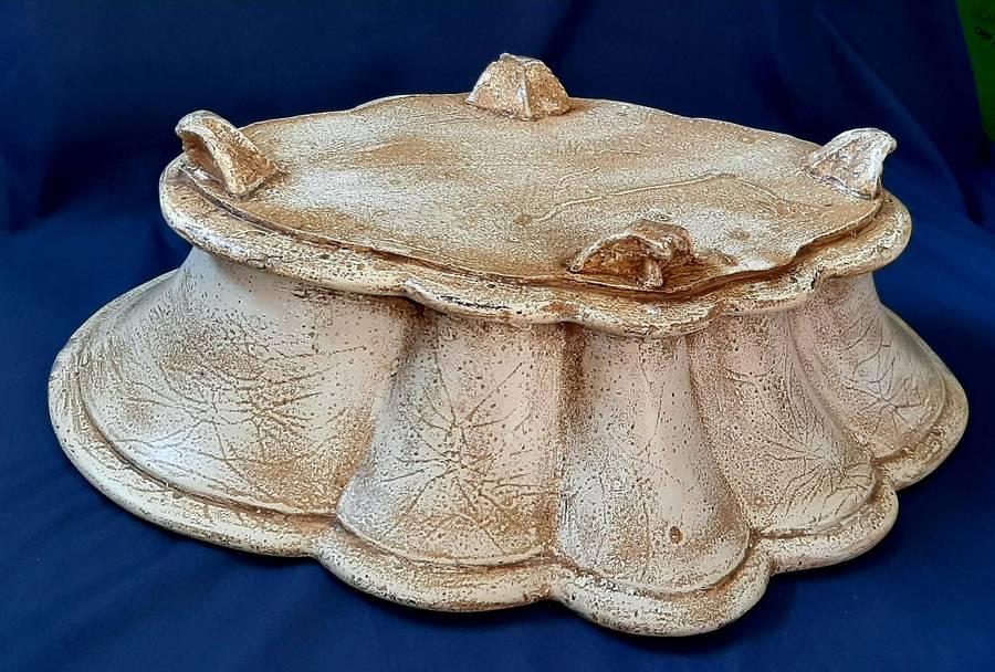 STATEMENT CERAMIC CENTERPIECE BOWL - ARTISAN ELEGANCE MEETS GRAND SCALE