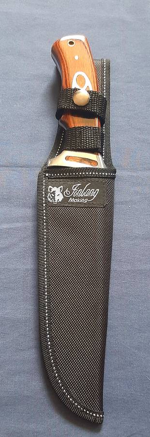 BEAUTIFUL 33CM HUNTING KNIFE WITH WOODEN HANDLE