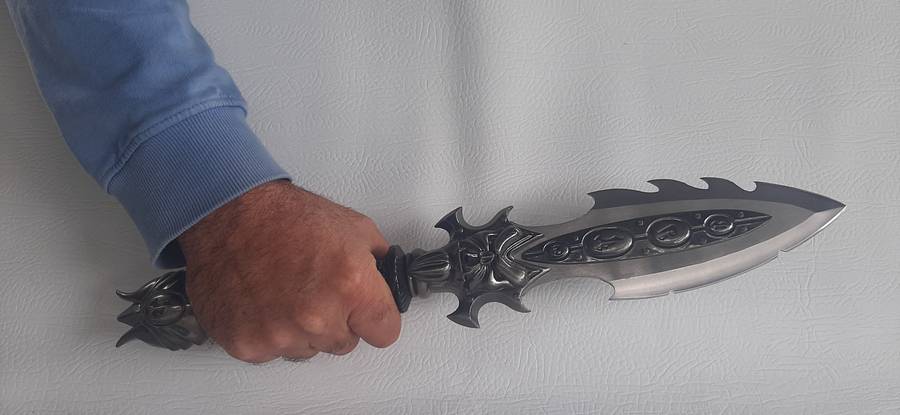 DAGGER OF JUSTICE - IMPOSING & HEAVY STAINLESS-STEEL BLADE (44CM)