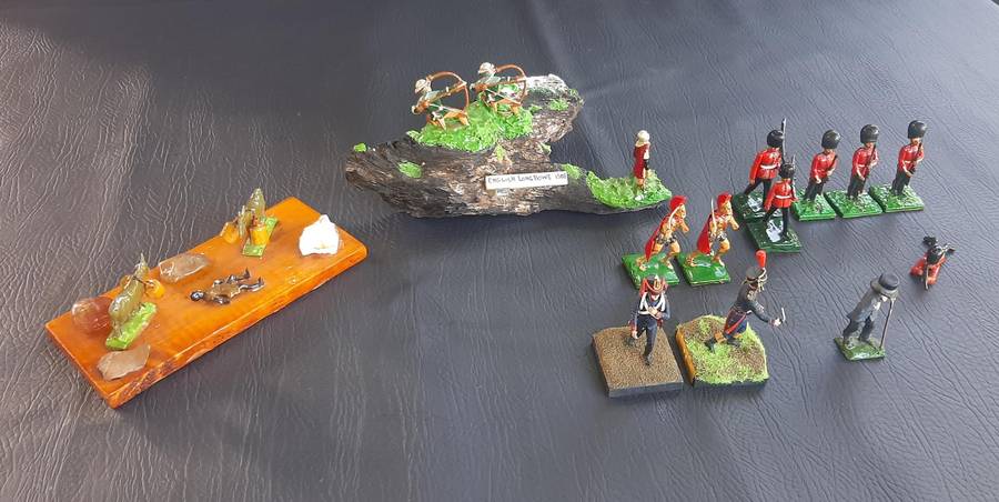 A TIMEWORN BATTALION OF HISTORY - VINTAGE RESIN TOY SOLDIERS