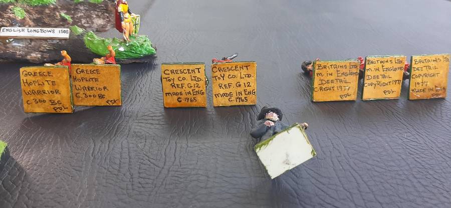 A TIMEWORN BATTALION OF HISTORY - VINTAGE RESIN TOY SOLDIERS