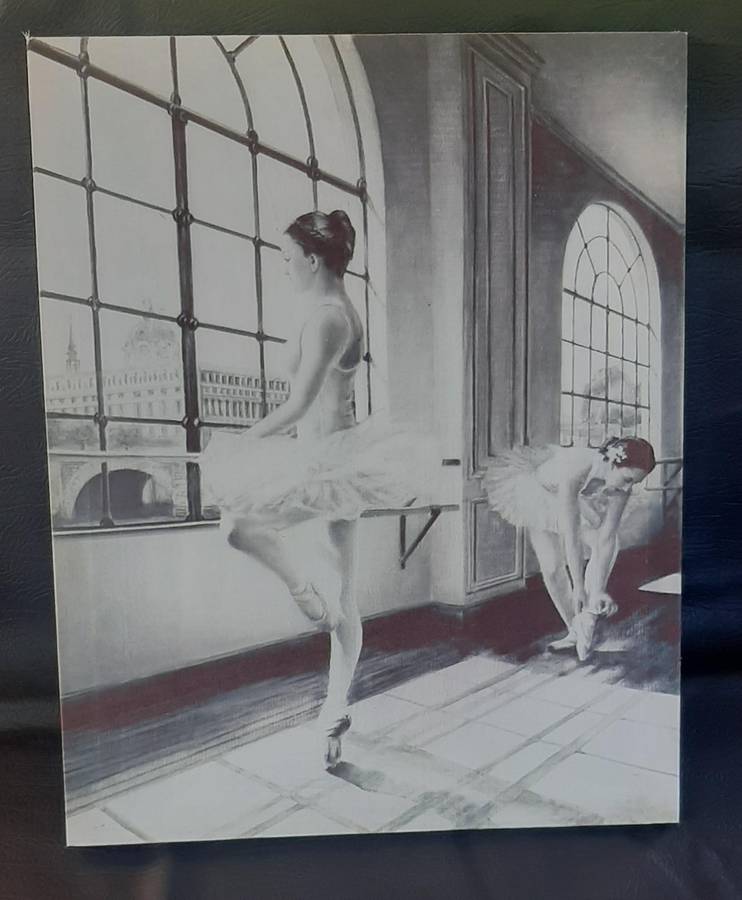 BALLET POISE  PRINTED CANVAS FOR A LITTLE GIRLS ROOM