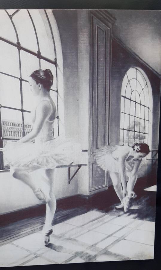 BALLET POISE  PRINTED CANVAS FOR A LITTLE GIRLS ROOM