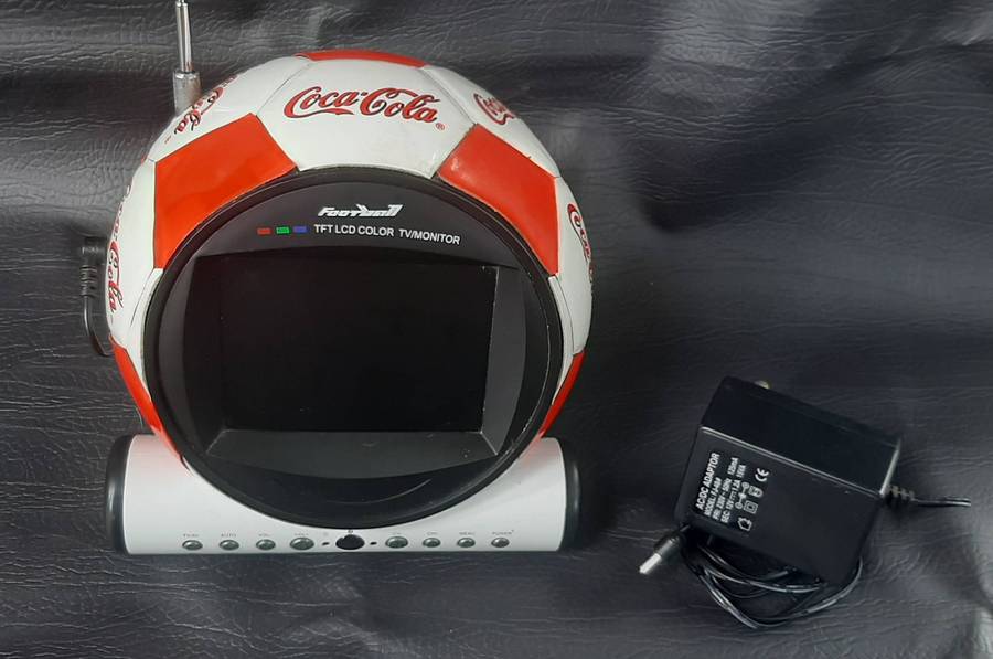 COCA-COLA SOCCER BALL MONITOR  TESTED & WORKING