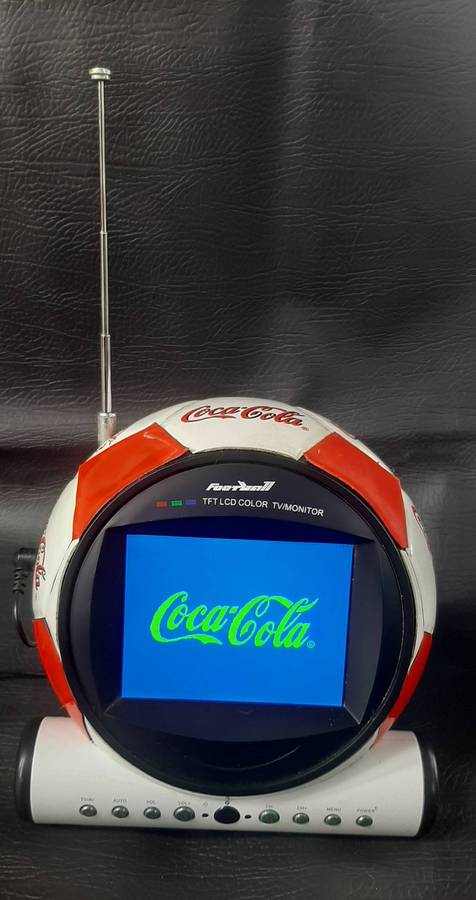 COCA-COLA SOCCER BALL MONITOR  TESTED & WORKING
