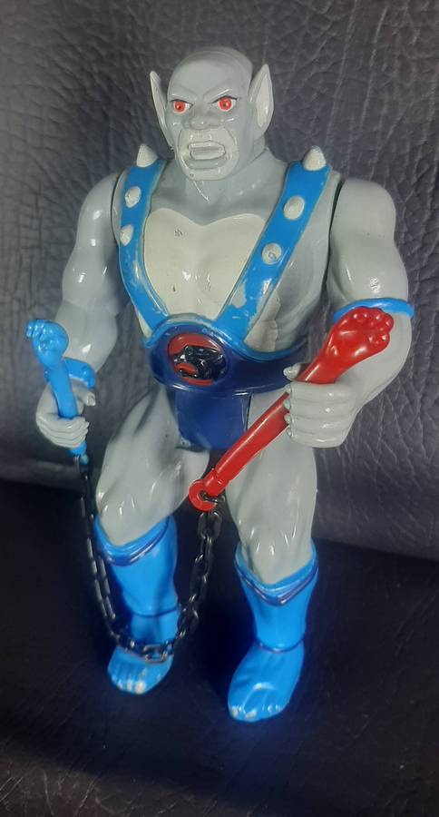 PANTHRO WITH NUNCHUCKS & BATTLE-MATIC ACTION  LJN 1985  THUNDERCATS ENGINEER